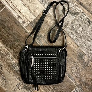 EUC Kenneth Cole Black Studded Crossbody Bag